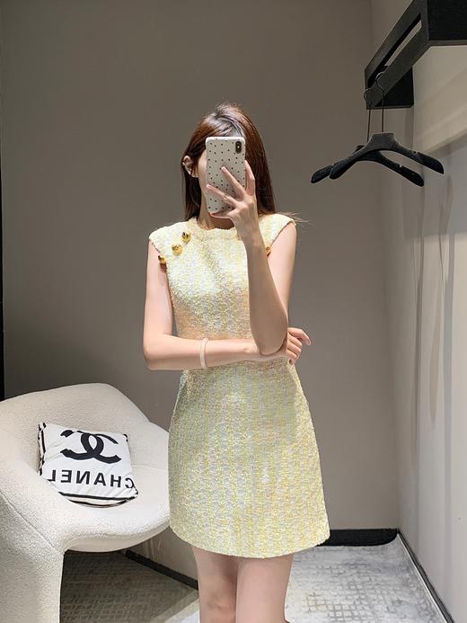 Balm*in巴尔曼24FW秋冬新款金扣装饰无袖背心连衣裙（UY*DQJB) 商品图1