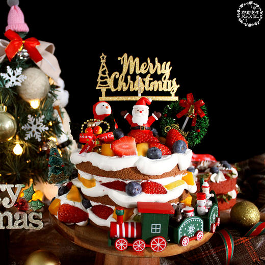 圣诞小火车雪景蛋糕 商品图3
