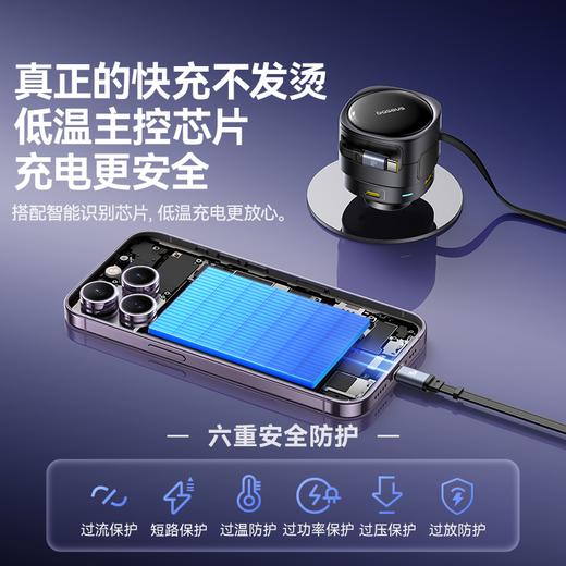 倍思 途享 Max 车载充电器 双线+双口版 (C+C)+(U+C) 90W 商品图5