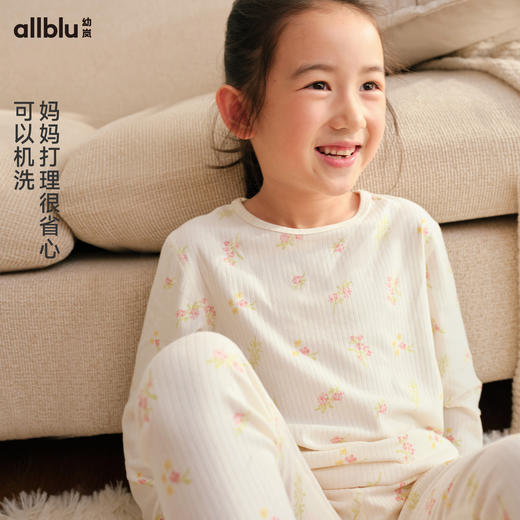 【秋Vol.1】幼岚童装「王牌桉树皮」暖暖秋冬印花家居服套装24秋季新款儿童睡衣ZY 商品图3