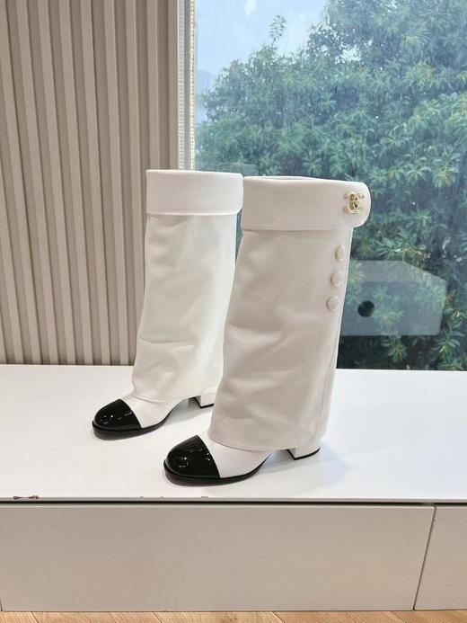 香奶奶秋冬新款字母骑士靴库靴这款骑士靴子真的是帅气时尚的代表（UY*VX） 商品图2