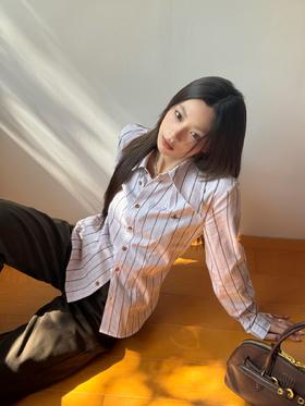 西太后V*viennewestwood家2024新款条纹衬衫（UY*NICE)