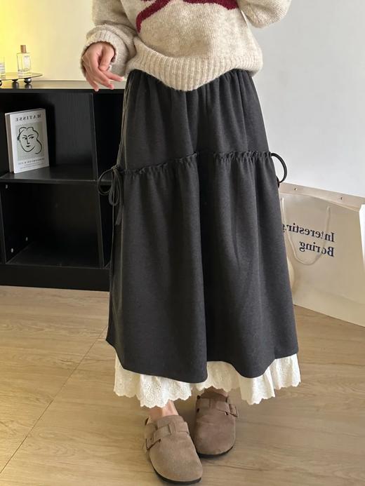 <曾小咸推荐> 木耳边花边拼接半身裙 日常169/件 活动价119.99/件！【预售款，预计3-15天发货】 商品图1