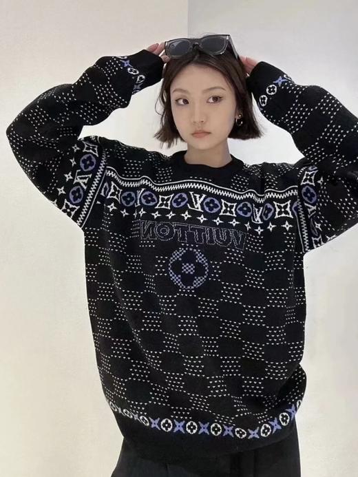 驴家秋冬穿搭logo花纹标识封神毛衣男女同款（UY*DY） 商品图4