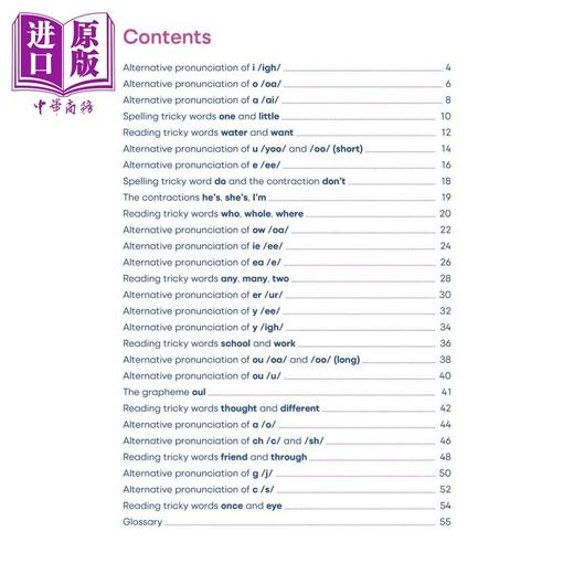 预售 【中商原版】My Letters and Sounds Phonics Practice Book 6 Phase 5 我的字母和声音 自然拼读练习册6 英文原版有答案5-6岁 商品图2