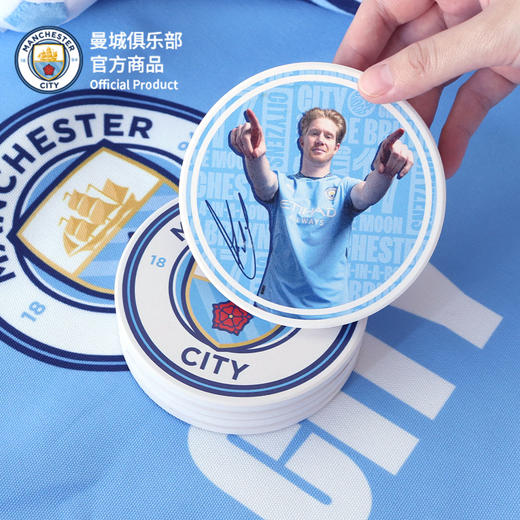 【官方正版】曼城俱乐部 | 球员杯垫家居办公隔热垫足球迷礼物 商品图2