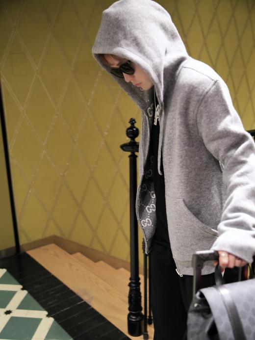 G家 24双面GG羊毛连帽外套定织美利奴羊毛纱线男女同款（DY） 商品图5