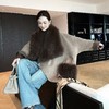 PIANAI冷小姐# 【毛领可拆卸款】皮草短款大衣 商品缩略图1