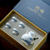 富玉 | 景德镇高温玲珑瓷酒具组合高级感青花玲珑双松平远酒具 商品缩略图4