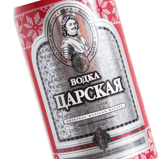 俄罗斯沙皇牌新年红伏特加1000ml/012685 高度烈酒基酒 商品图1