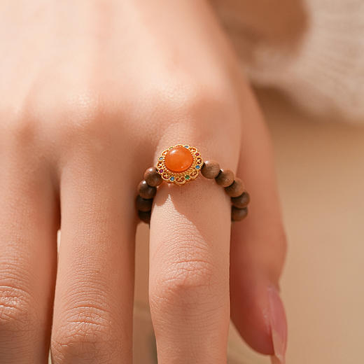 【蜜糖·老山檀蜜蜡手串·带证书】敦煌福泽小众祈福老山檀手串 商品图11