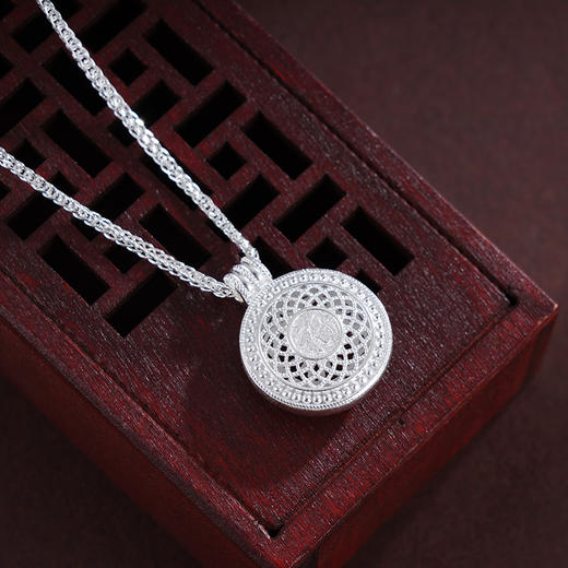 子佩集S990银【福花之海】吊坠【MX001】花丝(不含链)2411 商品图5