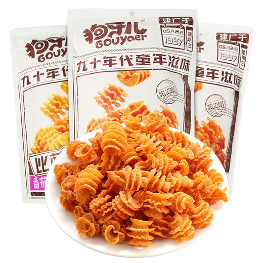 狗牙 比萨卷 南瓜酥 烧烤/香辣 188g/袋 商品图0