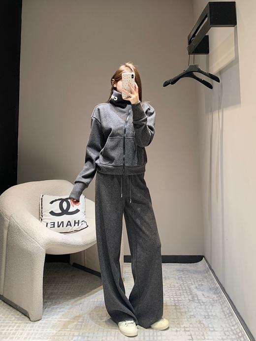 小众品牌24Fw秋冬新款休闲拉链加绒外套长裤套装（UY*DQJB） 商品图7