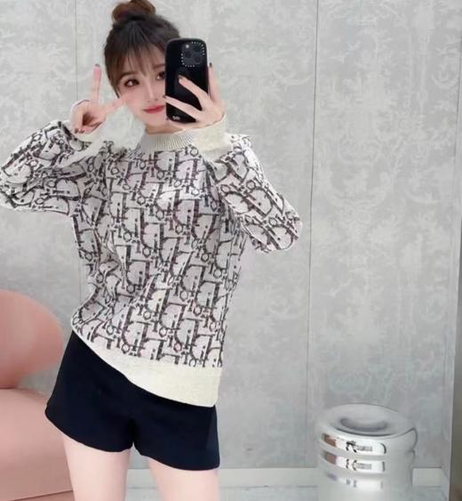 D家 满幅大字母圆领毛衣（DY） 商品图1