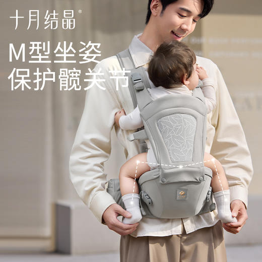 婴儿腰凳背带二合一轻便四季前抱式宝宝外出两用抱娃神器 商品图7