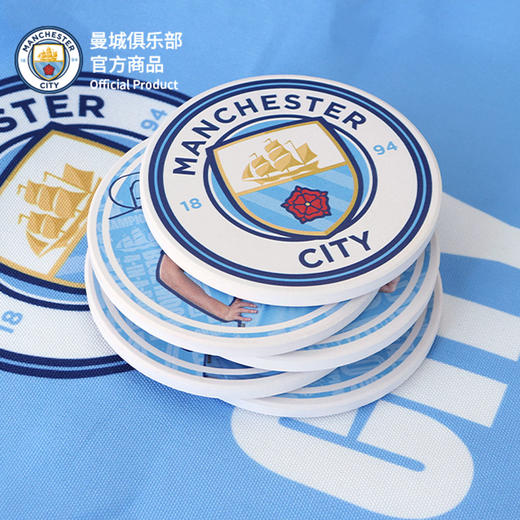 【官方正版】曼城俱乐部 | 球员杯垫家居办公隔热垫足球迷礼物 商品图0