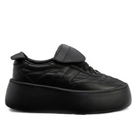 Giuseppe Zanotti 女士徽标贴片休闲运动鞋 黑色 RW40021001