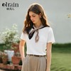 OLrain欧芮儿白色圆领T恤女冬季2024年新款通勤设计感小口袋短袖 商品缩略图0