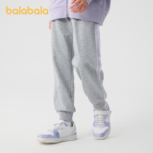 巴拉巴拉童装女童裤子儿童2025新款春装中大童长裤撞色休闲运动裤 商品图0
