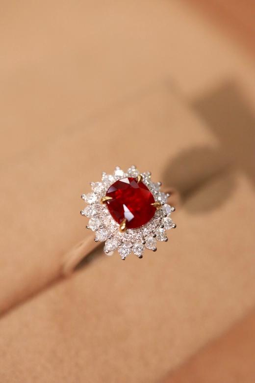 1ct刻面红宝石戒指 商品图3