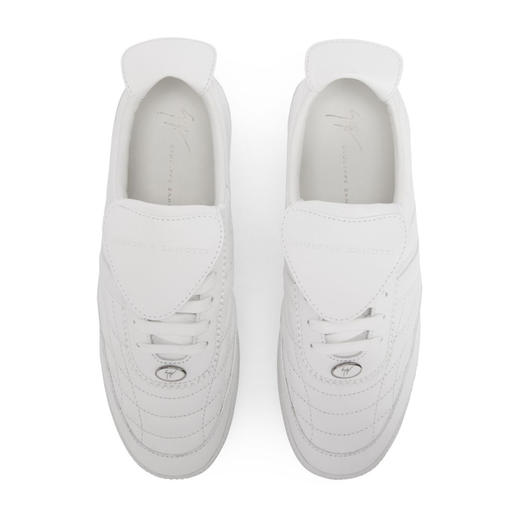 Giuseppe Zanotti 男士签名徽标休闲运动鞋 白色 RU40018004 商品图2