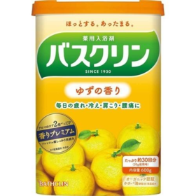 【跨境】Bathclin/巴斯克林浴盐泡澡足浴粉入浴剂柚子香味600g