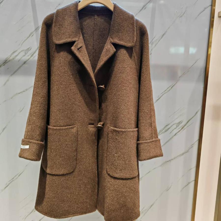 南3乐艾妮女毛呢双面大衣