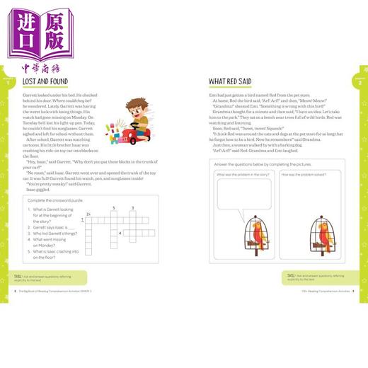 【中商原版】The Big Book of Reading Comprehension Activities, Grade 3 阅读理解活动大全书：三年级 商品图1