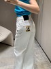 驴家24Fw秋冬新款刺绣万能白色直筒牛仔长裤（UY*ML) 商品缩略图7