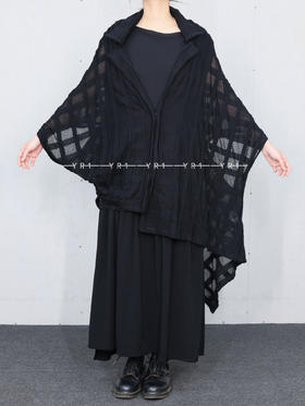 Y's ｜ 棉质网格的开衫夹克