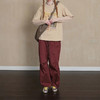 【顺丰包邮】14203设计感棉质宽松工装束脚阔腿裤女51208 商品缩略图2