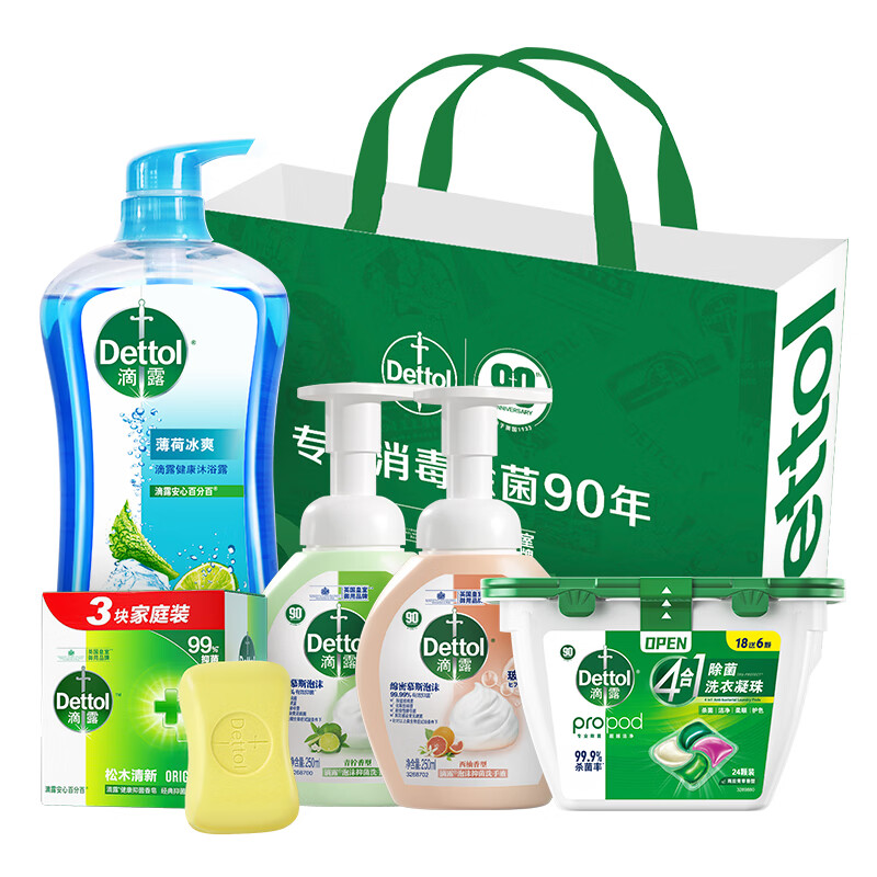 滴露家庭大礼包 1295g+500ml+24颗