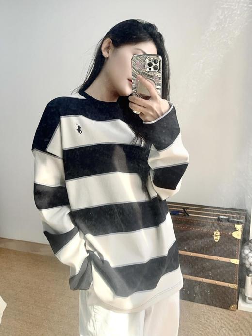 嗲嗲的Poloralphlauren拉夫劳伦条纹男女同款卫衣都卷起来（U） 商品图2