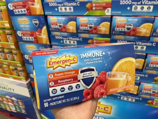 特价269元/盒 Emergen-C 1000mg维生素C粉泡腾冲剂90袋 美国代购，无中文标签，介意慎拍 商品图1