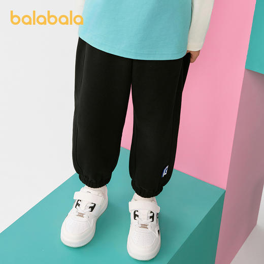 巴拉巴拉童装儿童裤子男童女童长裤宝宝春秋2025新款宽松卫裤亲子 商品图0