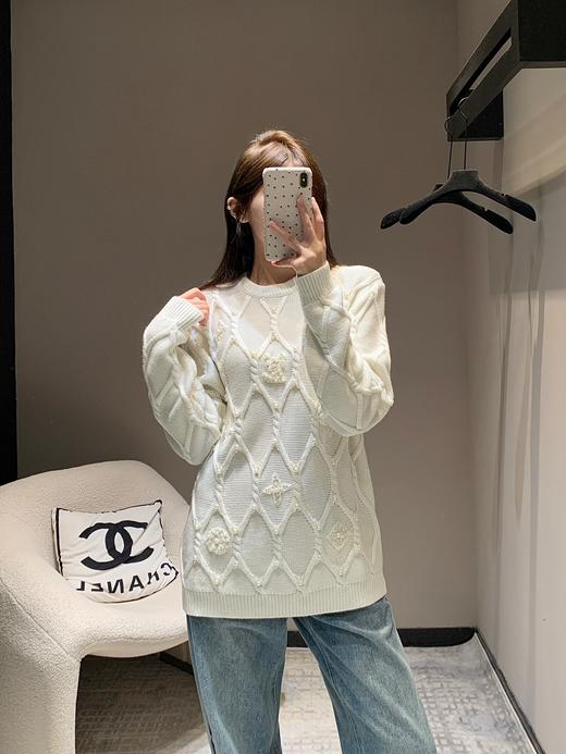 驴家24Fw秋冬新款绞花针织绵羊毛混纺套头衫（UY*DQJB) 商品图0