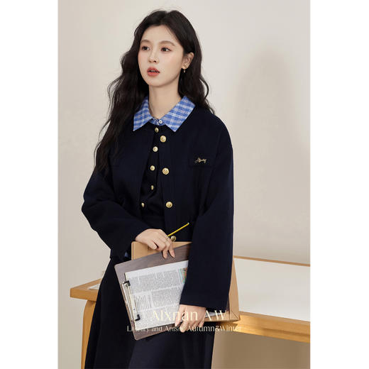 鹿向南「格雷学院」外套连衣裙套装2024秋季新款时尚通勤两件套女 商品图1