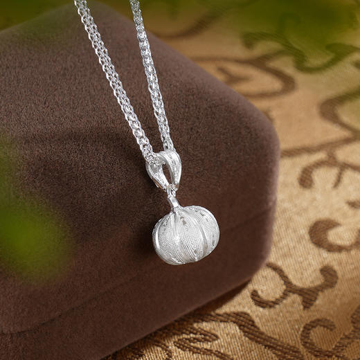 子佩集S990银【福气南瓜】吊坠【MX009】花丝(不含链)2411 商品图5