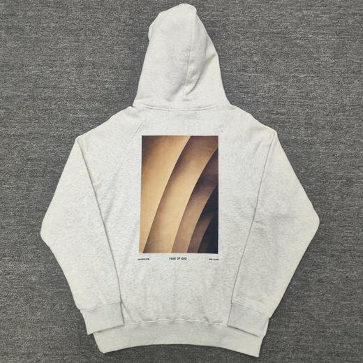 FOGFEAROFGODESSENTIALS联名三杠硅胶印花重磅高街短袖情侣款连帽卫衣男女同款（UY*BG) 商品图6