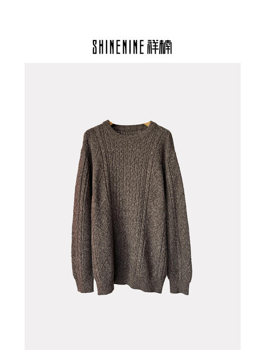 441443248慵懒麻花针织衫 商品图0