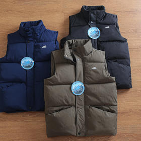中空保暖纤维棉！2024秋冬男士户外防风防泼水立领加厚保暖棉马甲背心!