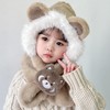 【儿童帽子围巾一体围脖，防风保暖，加绒护耳】1-10岁儿童帽子围巾一体围脖 秋冬季加绒宝宝护耳帽 保暖男女童毛绒帽爆款-QQ 商品缩略图10