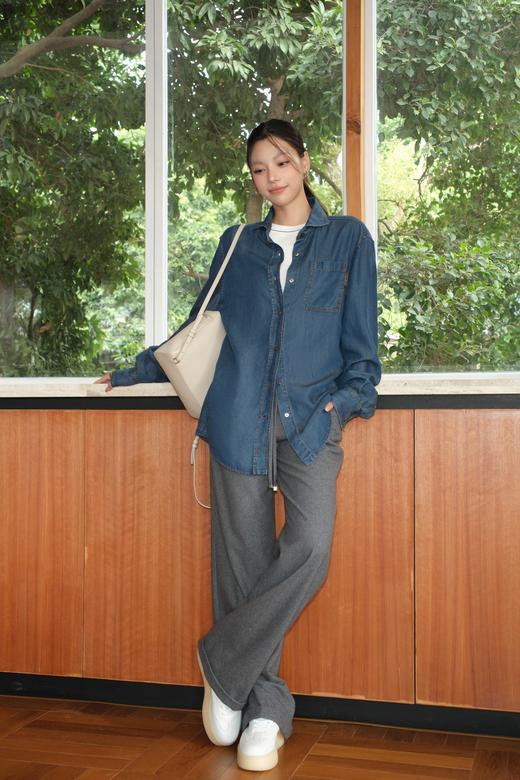 BC家2024秋冬新款牛仔衬衫高级感十足（UY*NICE) 商品图2