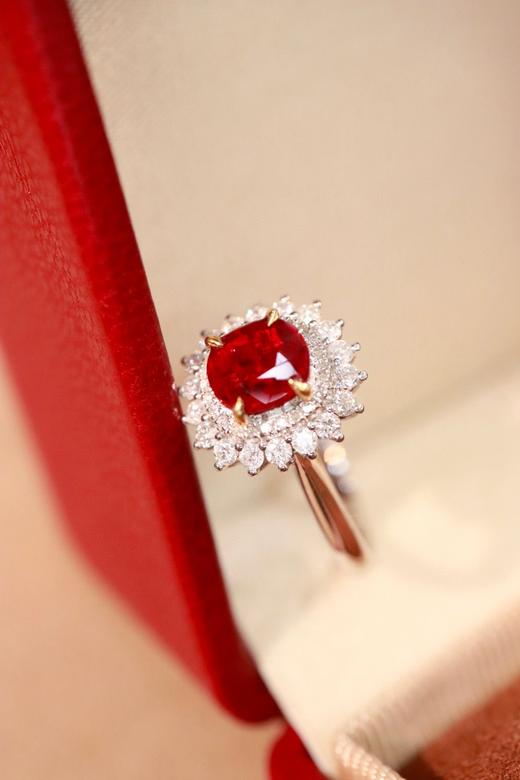 1ct刻面红宝石戒指 商品图2