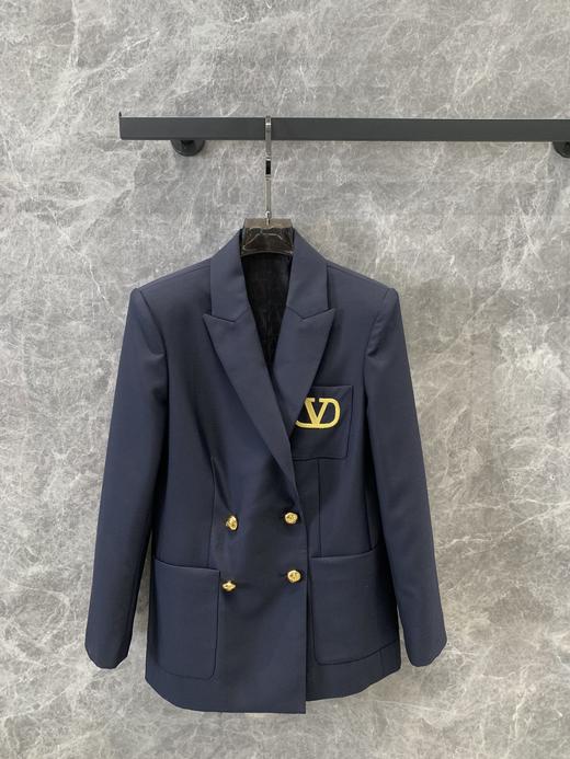 华伦天奴24Fw早秋新款双排扣羊毛西装外套（UY*DQJB） 商品图9