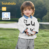 巴拉巴拉童装宝宝打底衫婴儿长袖t恤男女童2025新款时尚简约舒适 商品缩略图0