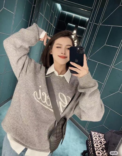 G家 新款灰色圆领毛衣（DY） 商品图5