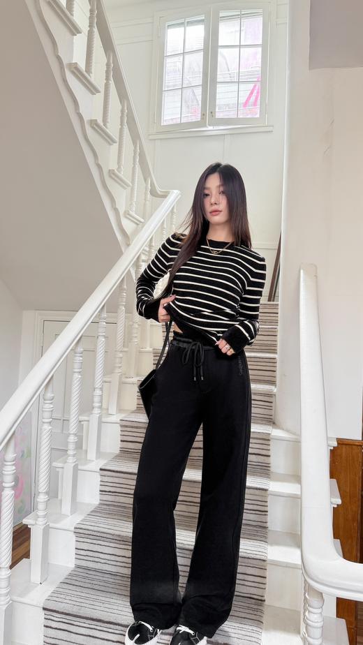 圣罗兰2024秋冬新款黑色运动裤真的一眼爱很高级的质感（UY*NICE) 商品图2