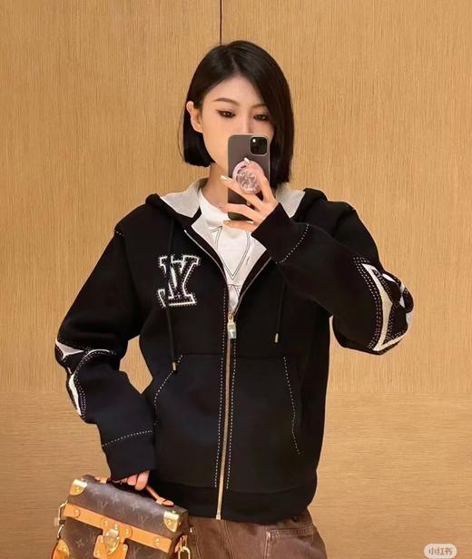 驴家 嵌花连帽针织外套（DY） 商品图0